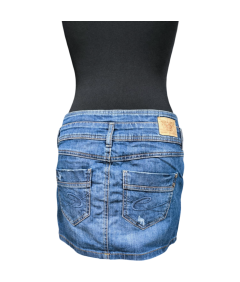 ESPRIT Spódnica Mini Stylowa Jeansowa Dżinsowa Wytrzymała Niebieskie Rozmiar 36