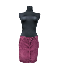 ESPRIT Spódnica Midi Wygodna Elegancka Stylowa Bordowa Rozmiar 40