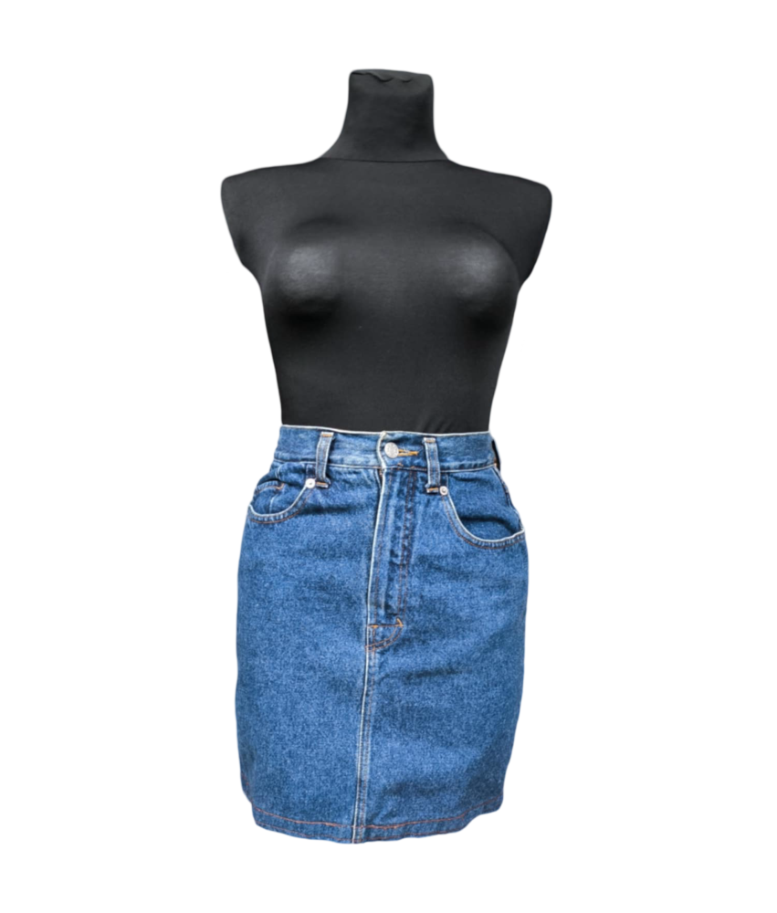 ESPRIT Spódnica Midi Wygodna Stylowa Jeansowa Dżinsowa Niebieska Rozmiar 36