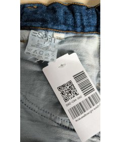 ESPRIT Spódnica Midi Wygodna Stylowa Jeansowa Dżinsowa Niebieska Rozmiar 36