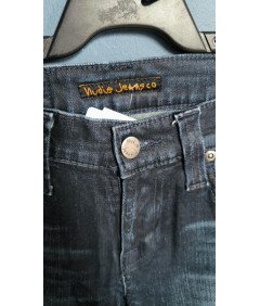 Nudie ženske udobno Denim hlače elegantno mornarsko modra velikost 26/32