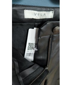 Vila Ženske hlače Udobno Elegantno in elegantno črno Velikost 40
