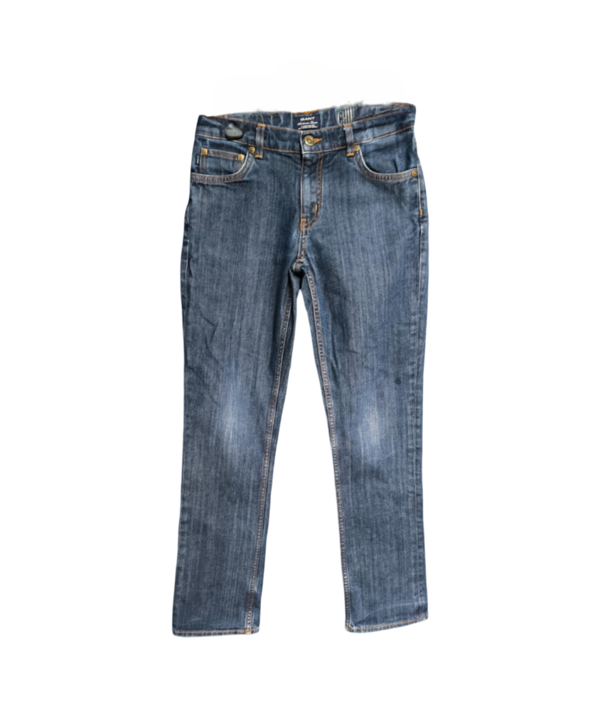 Gant Moške otroške hlače iz džinsa mornarsko modre velikosti 146/152 cm