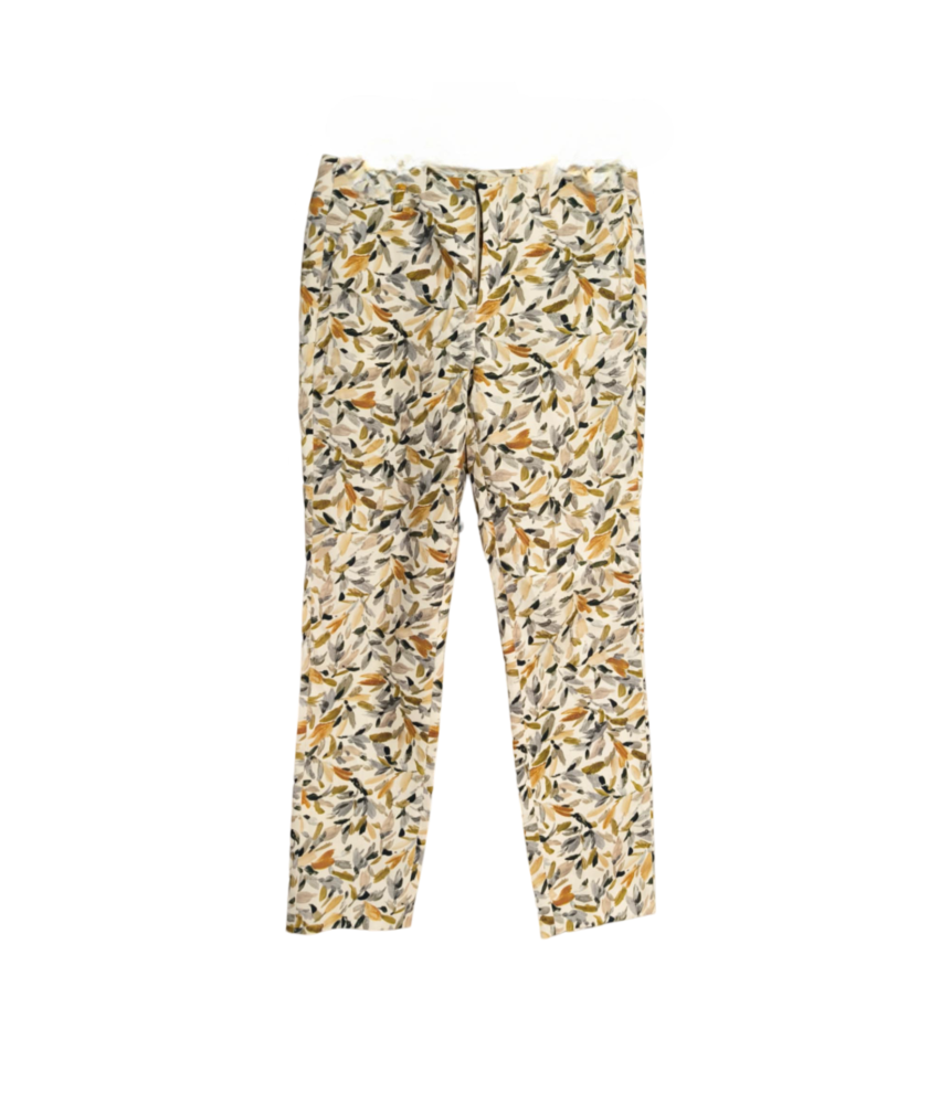 Zara ženske hlače z visokim pasom udobno elegantno rumena velikost 34