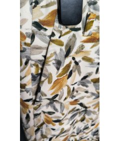 Zara ženske hlače z visokim pasom udobno elegantno rumena velikost 34