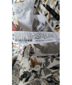 Zara ženske hlače z visokim pasom udobno elegantno rumena velikost 34