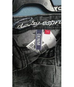 ESPRIT Spódnica Mini Krótka Jeansowa Dżinsowa Czarna Rozmiar 34