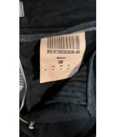 Gardeur Moške udobne elegantne hlače iz džinsa Black 36