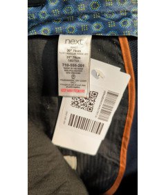 next Spodnie Męskie Wygodne Stylowe Eleganckie Szare Rozmiar 30/31