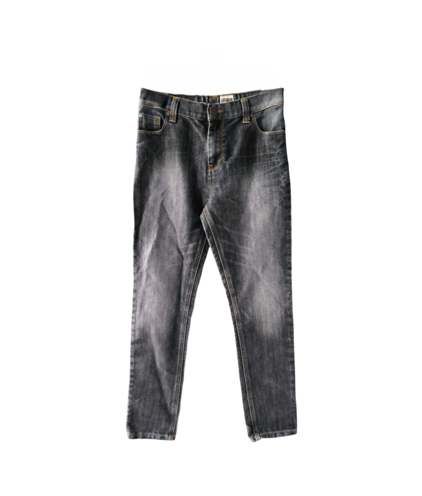 Naslednji Moški otroški Denim hlače udobno mornarsko modra velikost 152cm
