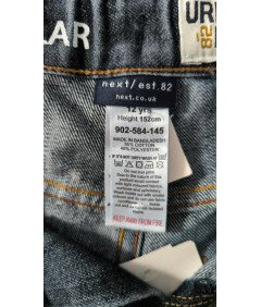 Naslednji Moški otroški Denim hlače udobno mornarsko modra velikost 152cm
