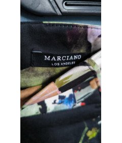 MARCIANO Damskie Spodnie Wygodne Eleganckie Czarne w Kolorowe Kwiaty Rozmiar 38