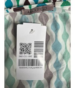 ANNA FIELD Ženske kratkimi rokavi Jumpsuit pisane eleganten L