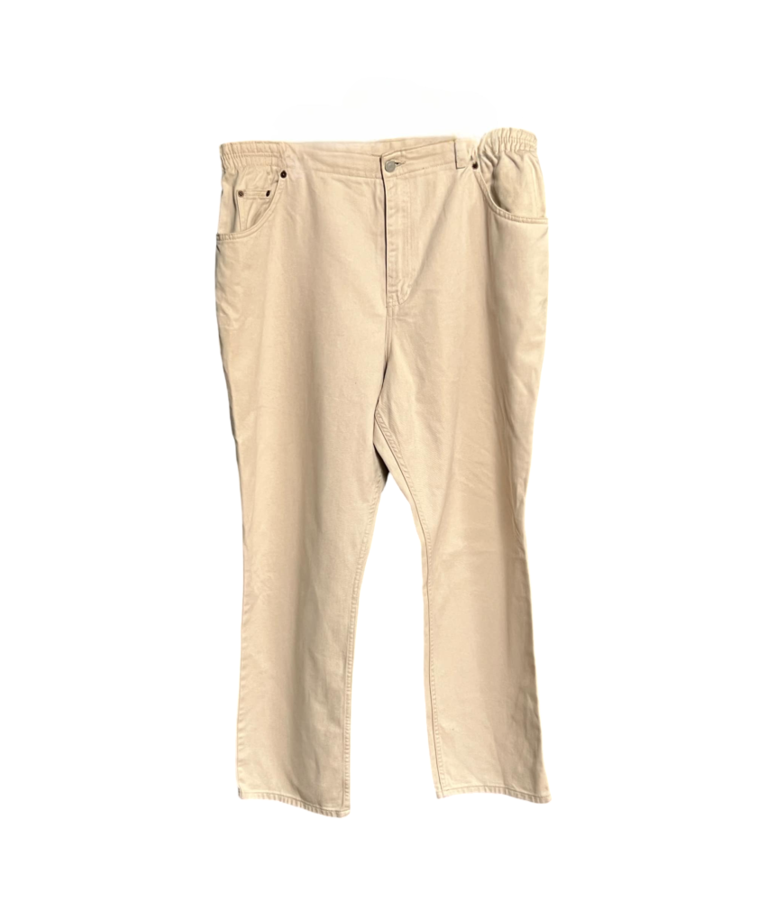 Moške hlače Marks and Spencer Udobne Elegantne Elegantne Elegantne Beige XL