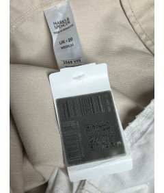 Moške hlače Marks and Spencer Udobne Elegantne Elegantne Elegantne Beige XL