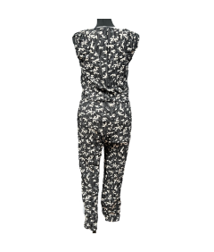 Soyaconcept obleka brez rokavov lahka udobna črna s cvetovi velikost S