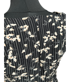 Soyaconcept obleka brez rokavov lahka udobna črna s cvetovi velikost S