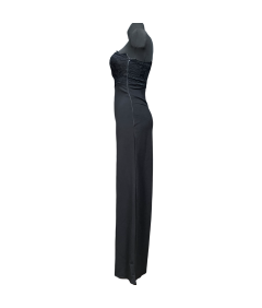MISSGUIDED Kombinezon Damski Elegancki z Jednym Rękawem Czarny 36