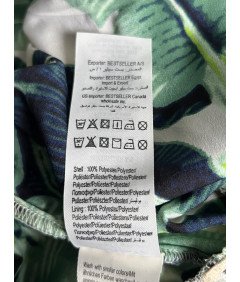 Samo brez rokavov kratke hlače obleka lahka udobna zelena velikost 36