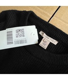 Anna Field Sweter Damski Stylowy Wygodny Elegancki Ciepły Czarny Rozmiar 36