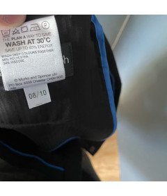 Moške hlače Marks and Spencer Udobne elegantne elegantne črne 40/31