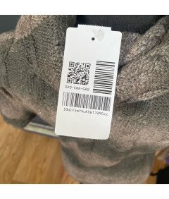 Garcia Sweter Damski Stylowy z Kołnierzem Wygodny Ciepły Brązowy Rozmiar L