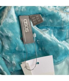 asos Sukienka Przed Kolano Krótka Elegancka Wygodna Niebieska Rozmiar 42