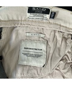 Peščene moške hlače udobne elegantne elegantne bele velikosti 34/34