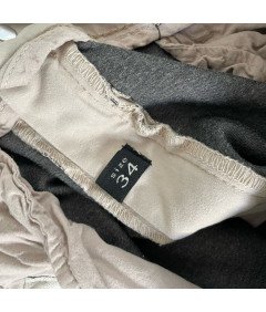 Peščene moške hlače udobne elegantne elegantne bele velikosti 34/34