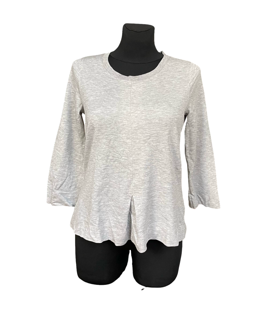 Marc O'Polo ženske majica z dolgimi rokavi udobno siva velikost S