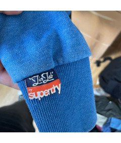 Superdry Bluza Damska z Kapturem Ciepła Wygodna Niebieski Rozmiar S