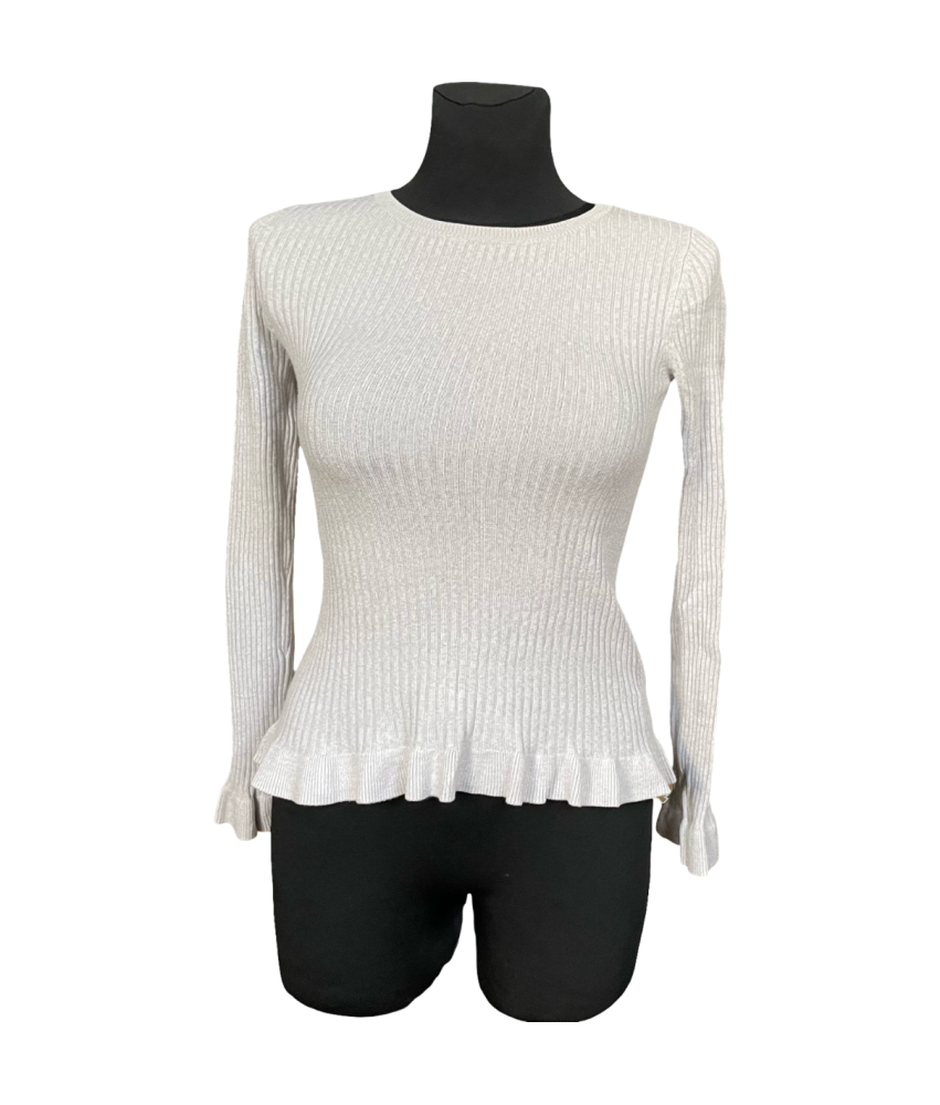 Miss Selfridge Sweter Damski Stylowy Elegancki Wygodny Ciepły Biały Rozmiar 36