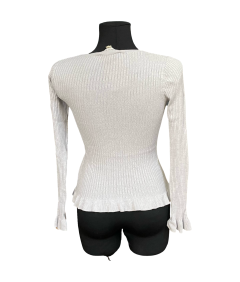Miss Selfridge Sweter Damski Stylowy Elegancki Wygodny Ciepły Biały Rozmiar 36