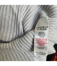 Miss Selfridge Sweter Damski Stylowy Elegancki Wygodny Ciepły Biały Rozmiar 36