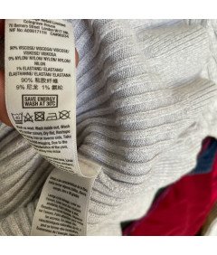 Miss Selfridge Sweter Damski Stylowy Elegancki Wygodny Ciepły Biały Rozmiar 36