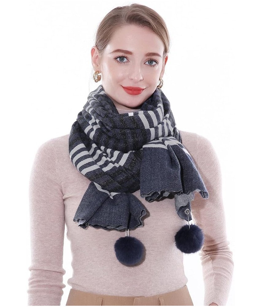 SWAT PANY Damski Szal Pashmina, Suknia Wieczorowa - Granatowy