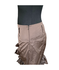 AIRFIELD Spódnica Midi Wygodna Stylowa Elegancka Brązowa Rozmiar 38