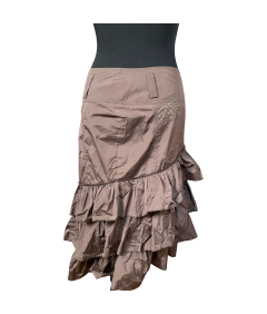 AIRFIELD Spódnica Midi Wygodna Stylowa Elegancka Brązowa Rozmiar 38