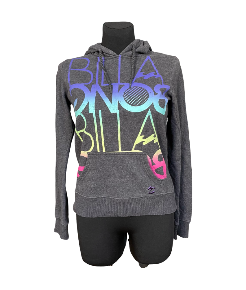 Billabong Bluza Damska z Kapturem Ciepła Wygodna Szara Rozmiar XS