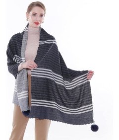 SWAT PANY Damski Szal Pashmina, Suknia Wieczorowa - Granatowy