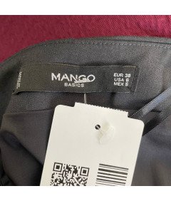 Mango Midi krilo udobno elegantno elegantno črno velikost 38