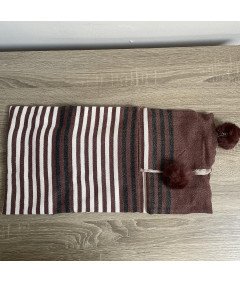 SWAT PANY Ženski šal iz pashmine, večerna obleka - rjava