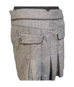 edc Spódnica Midi Wygodna Stylowa Elegancka z Kieszeniami Szara Rozmiar 38