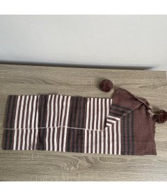 SWAT PANY Damski Szal Pashmina, Suknia Wieczorowa - Brązowy
