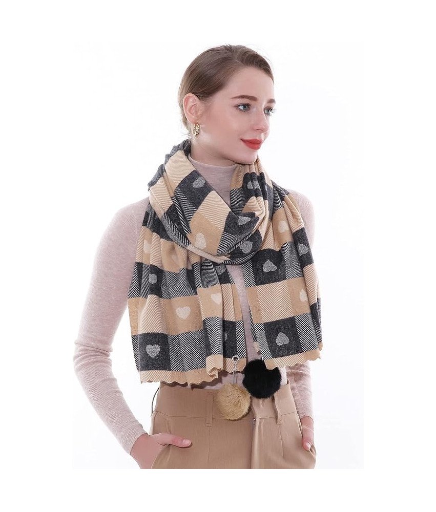 SWAT PANY Damski Szal Pashmina, Suknia Wieczorowa - Brązowy w Serca