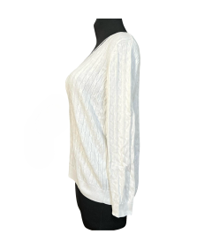Montego Sweter Damski Stylowy Wygodny Ciepły Biały Rozmiar XL