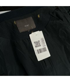 ICHI ženske odpeta jopica udobno Zip toplo mornarsko modra velikost L