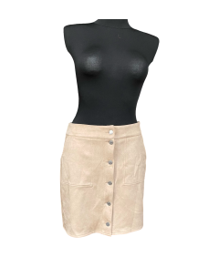 NA-KD Spódnica Midi Wygodna Stylowa Elegancka Beżowa Rozmiar 38