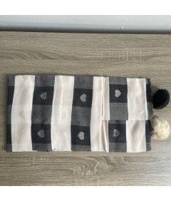 SWAT PANY Damski Szal Pashmina, Kremowy w Serca