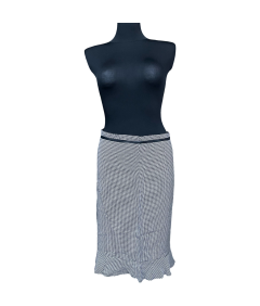 MNG Spódnica Midi Wygodna Stylowa Wytrzymała Czarno Biała Rozmiar 40